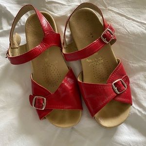 Worishofer woman’s red leather sandal 36